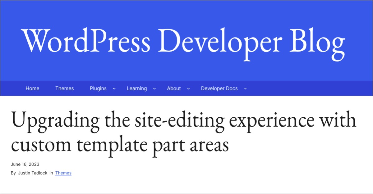 How to Create a Custom Template Part for Block Themes – WPDaily.News