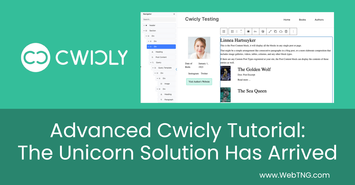advanced cwicly tutorial