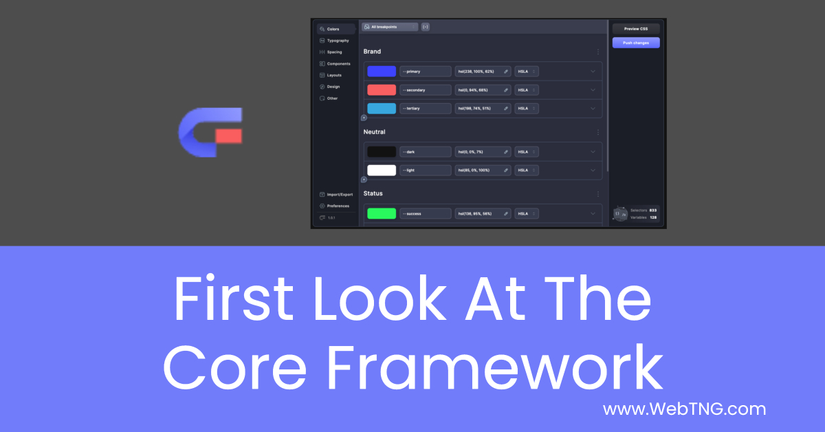 first look at the core framework fb