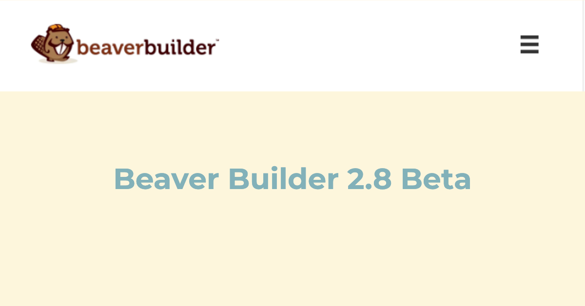 beaver builder beta fb