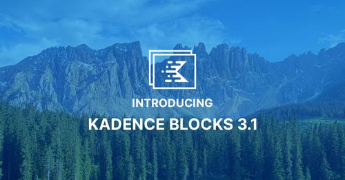 kadence blocks update
