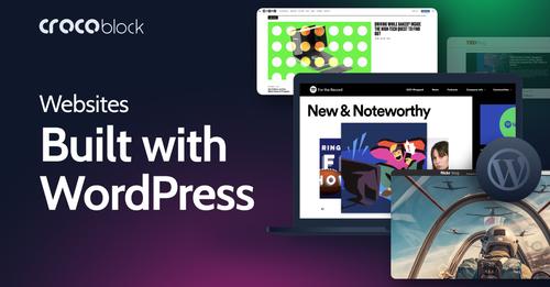 websites built with wordpress