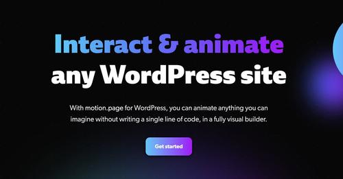 motion page website
