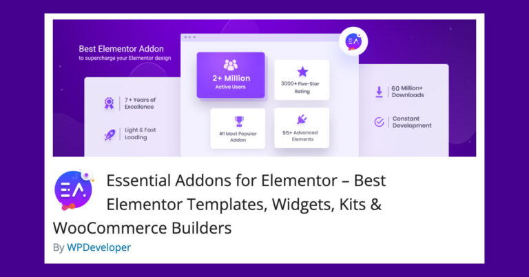 Essential Addons 2 Million Installs