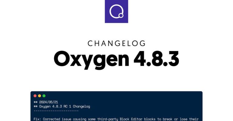 Oxygen 4 8 3
