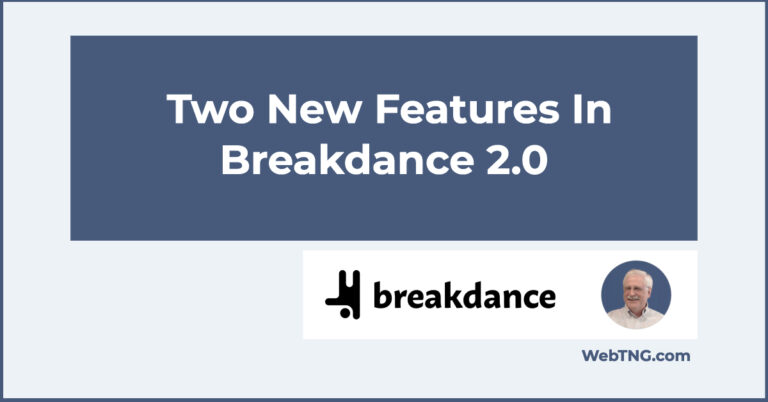 Two New Features In Breakdance 2 0 Fb
