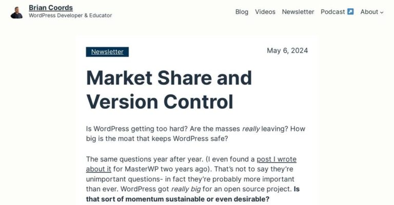 Wordpress Market Analysis
