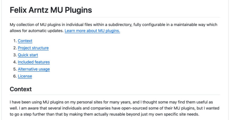 Felix Arntz Mu Plugins