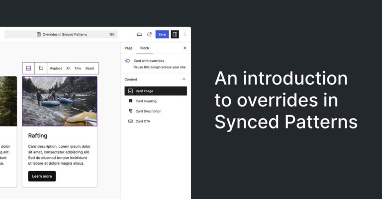 synced pattern overrides