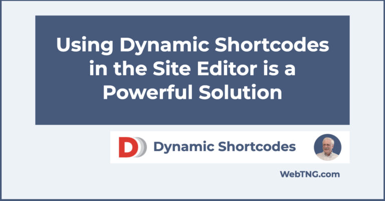 dynamic shortcodes fse