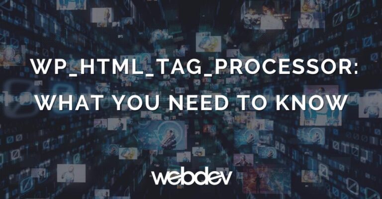 html tag processor class