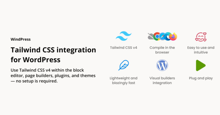 free tailwind implementation windpress
