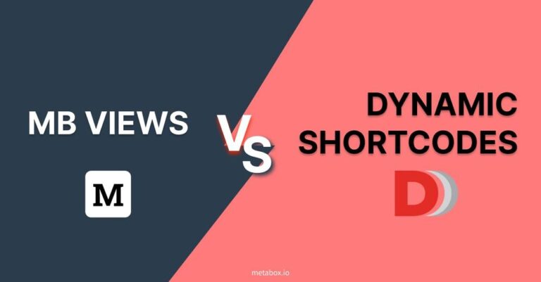 meta box views vs dynamic shortcodes