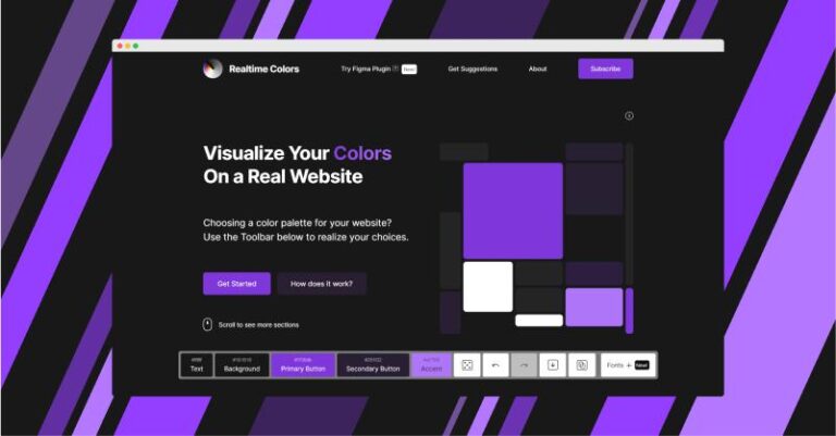 realtime colors website