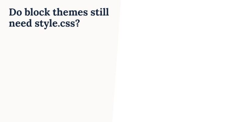 block theme css