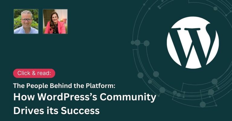 community drives the growth of wordpress