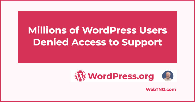 millions denied access to wordpress support fb