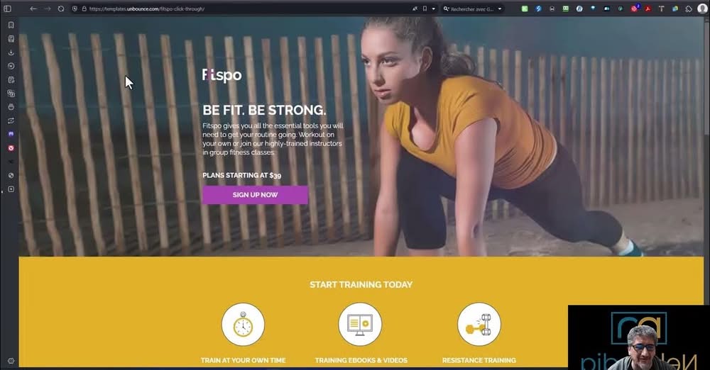 building a bricks landing page