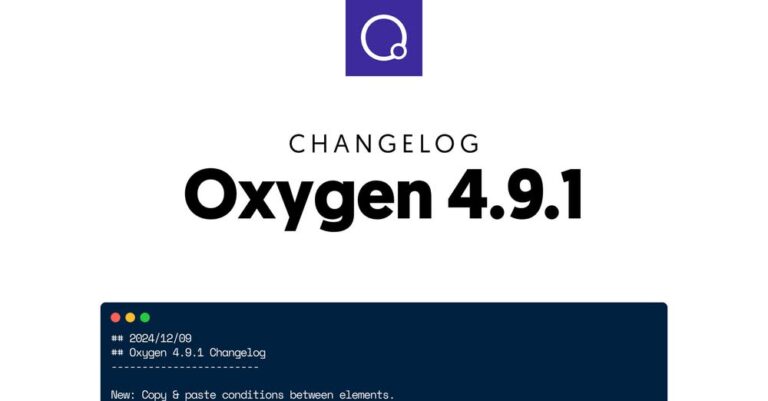 oxygen 4 9 1 released