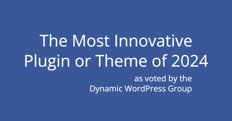 most innovative wordpress product 2024