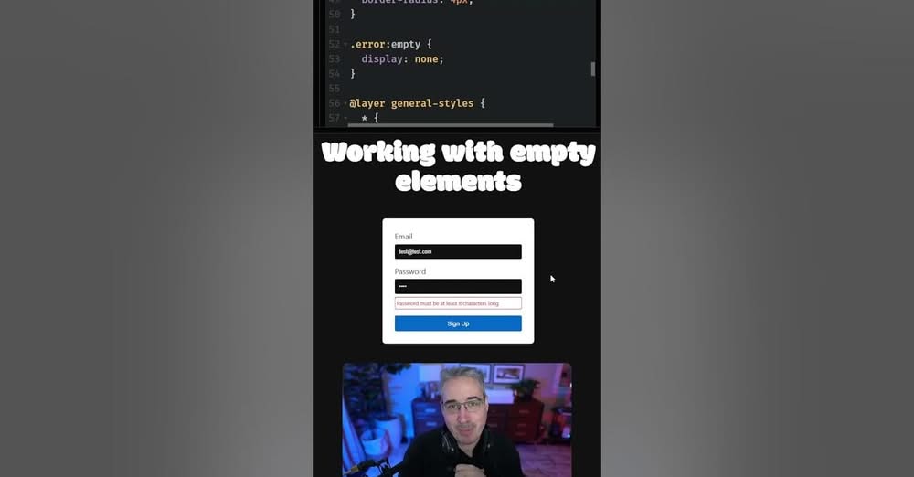 css tip empty element