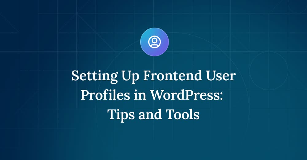 frontend profiles with acf