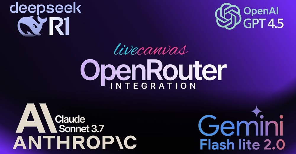 livecanvas and openrouter