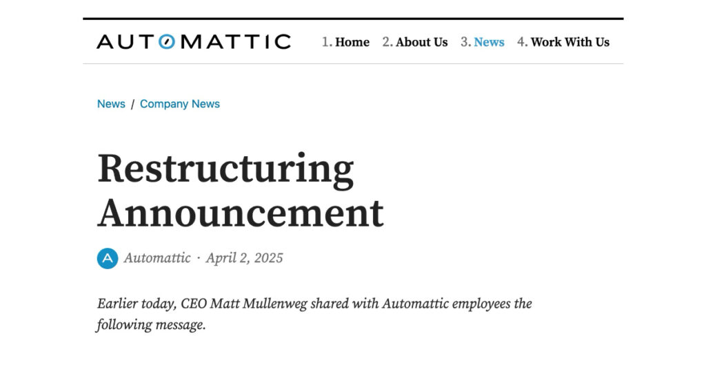 automattic layoffs