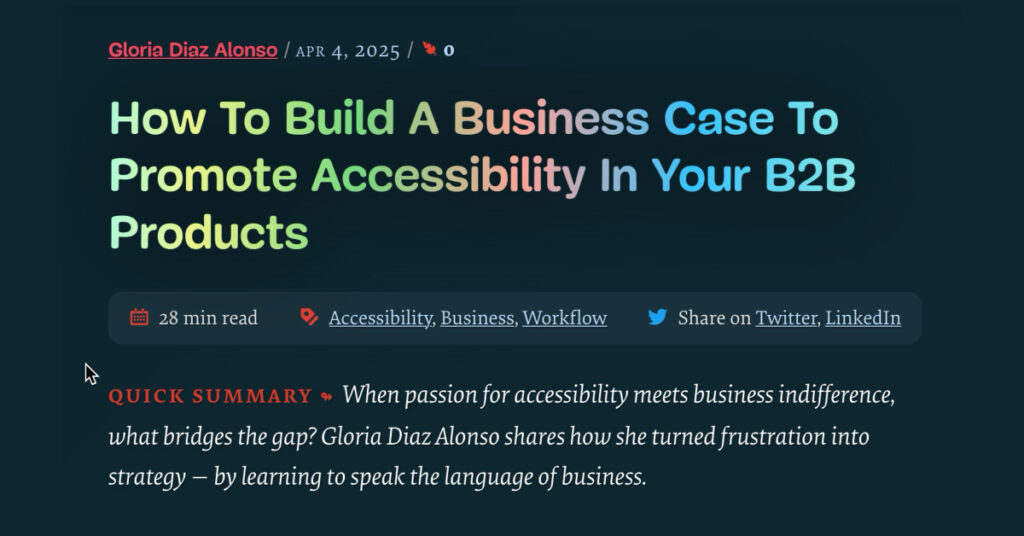 building a business case for accessibilityh