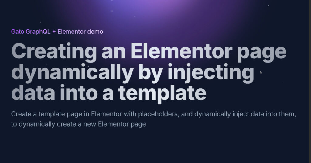 gato adds elementor support