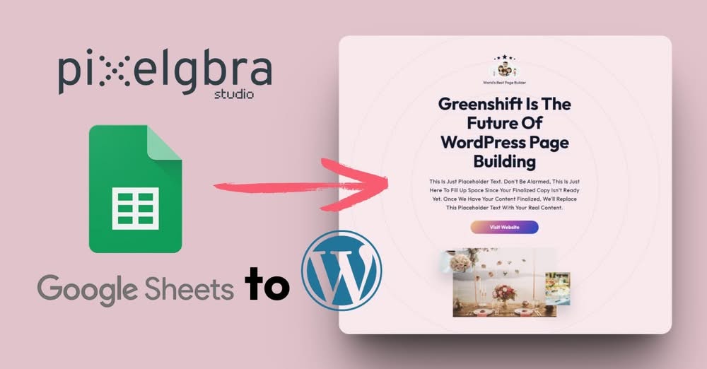 google sheets to greenshift