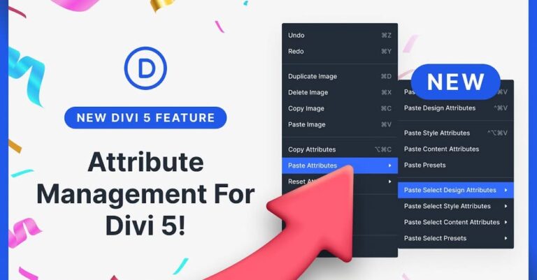 divi 5 attribute management