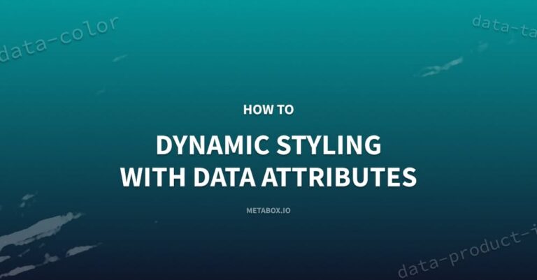 styling using data attributes