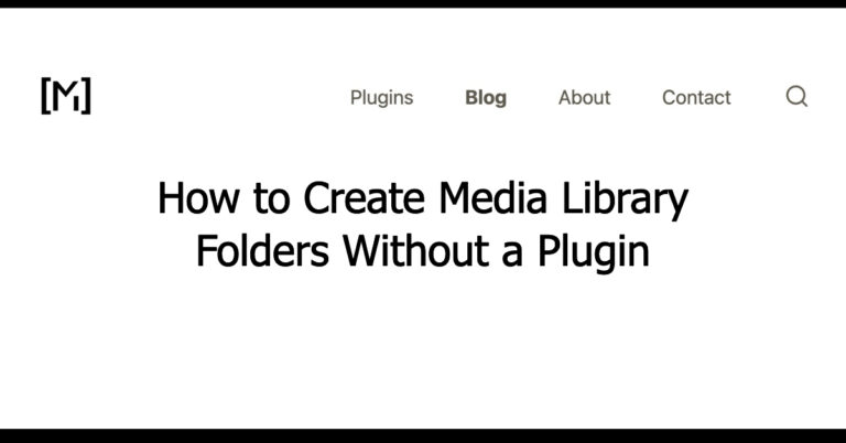 create folders for media library