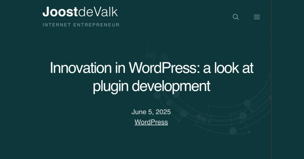 innovation in wordpress
