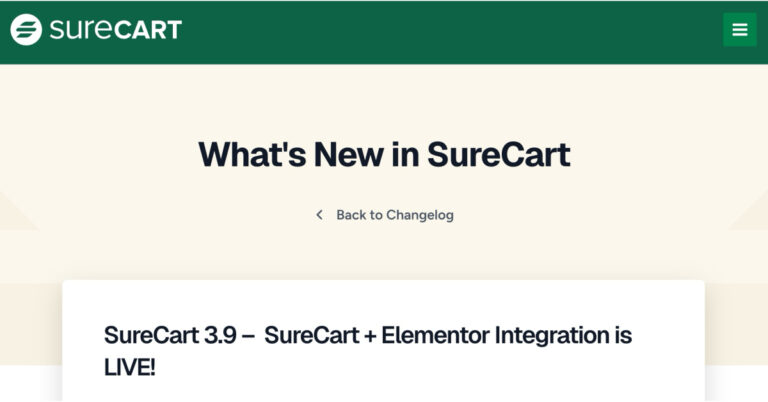 surecart elementor integration