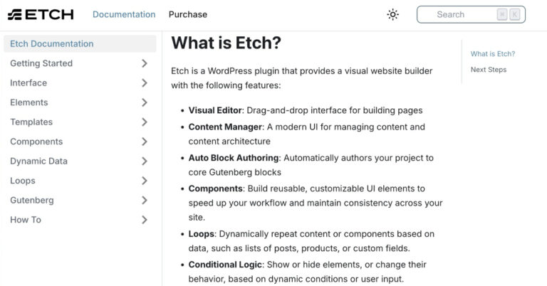 etch documentation