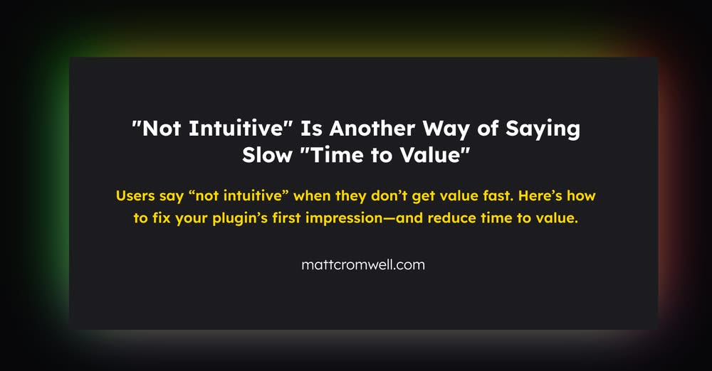 time to value