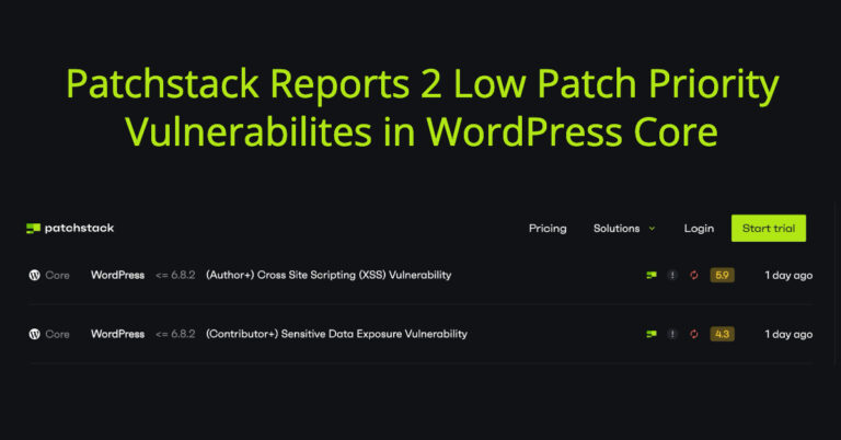 patchstackwp core