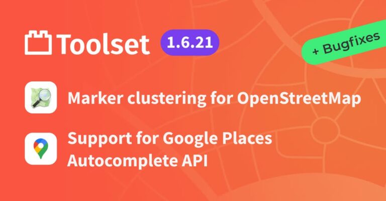toolset map updates