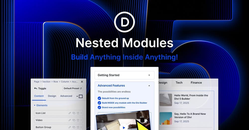 divi nested modules