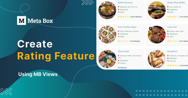 meta box views star rating