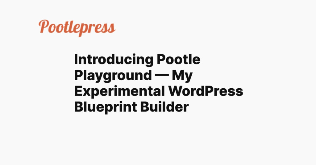 pootlepress playground