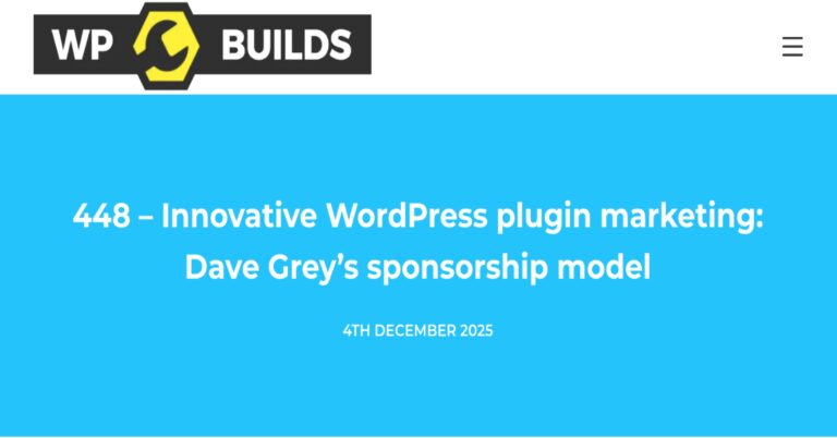 wp builds nag me not interview