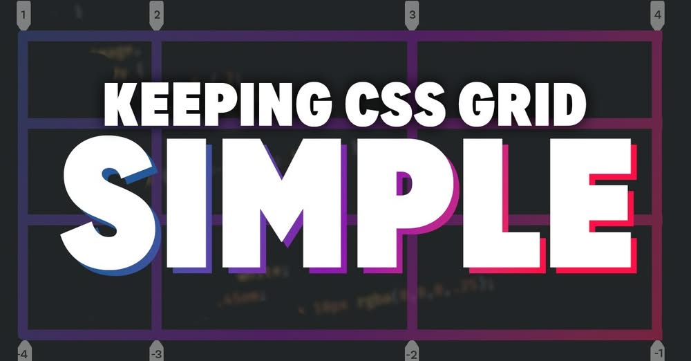 keep css grid simple