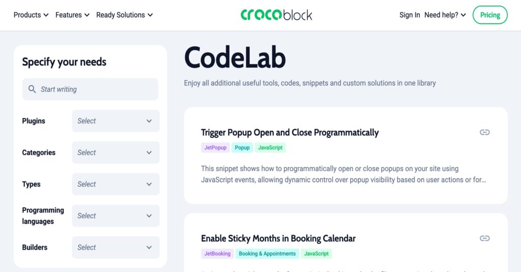 crocoblock codelab