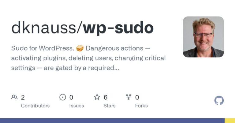 sudo for wordpress
