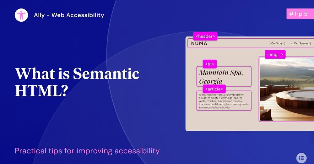 what is semantic html