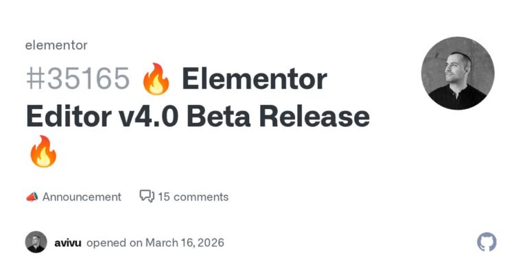 elementor editor enters beta