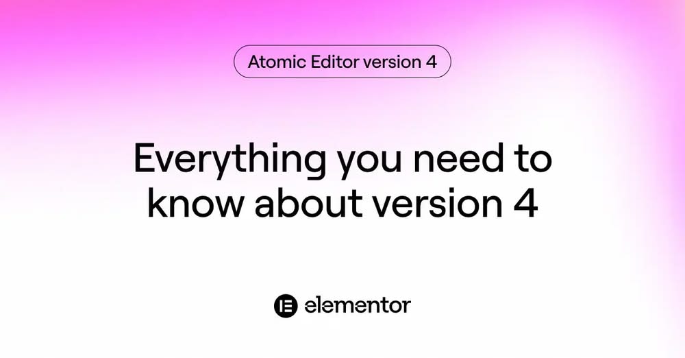 elementor v4 atonomic editor